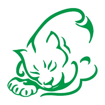 Samolepící dekorace Kočka 030 levá (12 - zelená) SAMOLEPKA NA AUTO, NÁLEPKA, FÓLIE, POLEP, TUNING, VLASTNÍ TEXT, TISK, AUTOSAMOLEPKY.cz, POLEPY, OBRÁZEK, LOGO, 3D STICKERS