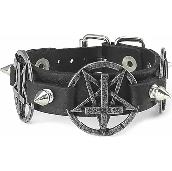 Náramek náramek Triple Pentagram Cross