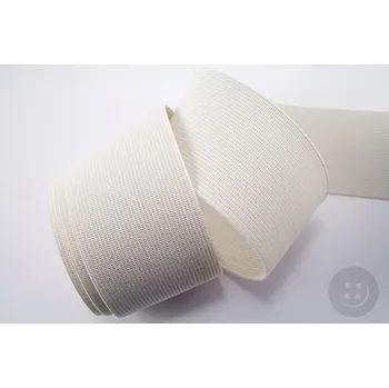 Textilní guma Prádlová pruženka - bílá - šířka 4 cm