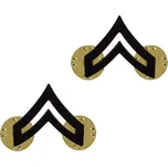 ROTHCO Odznak hodnost US Corporal černý Balení: 1 ks