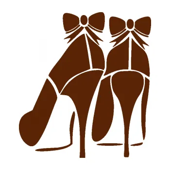 Samolepící dekorace Dámské lodičky levá (15 - hnědá) SAMOLEPKA NA AUTO, NÁLEPKA, FÓLIE, POLEP, TUNING, VLASTNÍ TEXT, TISK, AUTOSAMOLEPKY.cz, POLEPY, OBRÁZEK, LOGO, 3D STICKERS