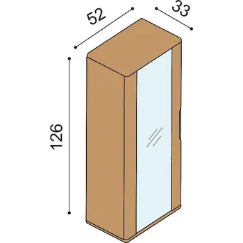 Komoda komoda FLABO závěsná FL1S6 L/P