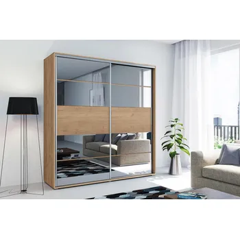 Šatní skříň Šatní skříň A6 (rozdílné barvy), výška 215 cm, šířka 150 cm