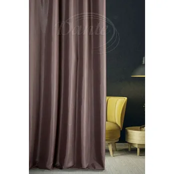 Dante Dekorační látka LUREX tmavě hnědý lesk na závěsy, polštářky - 280 cm