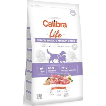 Krmivo pro psa Calibra Dog Life Junior Small & Medium Breed Lamb 12kg 2 pytle (2 x 12 kg)