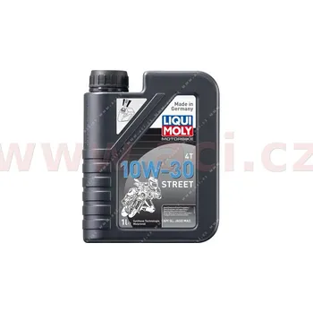 Motorový olej LIQUI MOLY Motorbike 4T 10W30 Street -polosyntetický motorový olej 1 l
