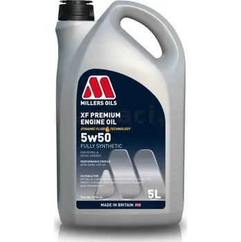 MILLERS OILS motorový olej plně syntetický XF Premium 5w50 5l