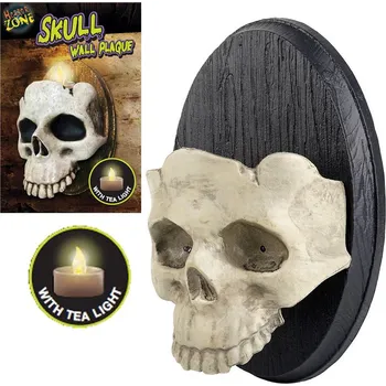 Party dekorace Lebka svítící oči - 30cm