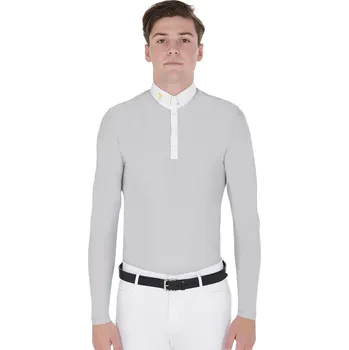 Pánské tričko EQUESTRO Triko závodní Warm+ Equestro, pánské, grey S