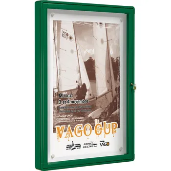 Vitincom Exteriérová vitrína 2000 - v.100x75 cm Barva: stříbrná, Vitráž: bezpečnostní sklo