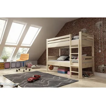 Komoda Patrová postel z masivu KAMIL Barevné provedení: Bílá, Rozměry postele: 80 x 200 cm