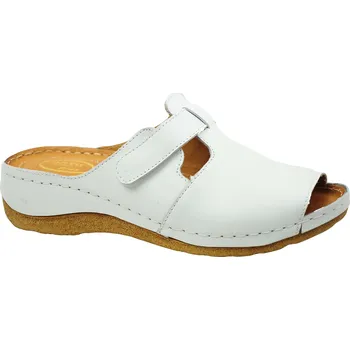 Dámské pantofle S 1557-007 bílé zdravotní nazouváky 41