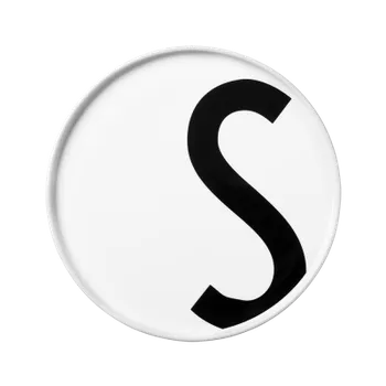 Talíř Porcelánový talíř Letter S