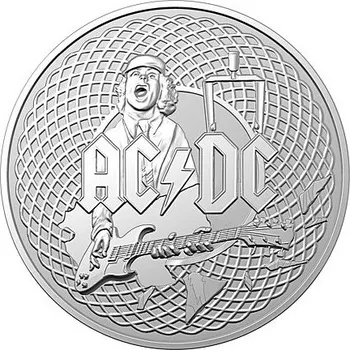 Royal Australian Mint Stříbrná mince AC/DC Frosted 1 Oz 2023