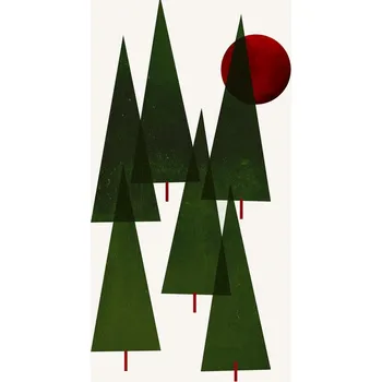 Plakát Plakát, Obraz - Little Christmas Forrest, Kubistika