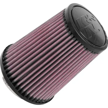 Filtr pro motocykl K&N univerzální kulatý zkosený filtr se vstupem 70 mm a výškou 149 mm, gumový vrchlík