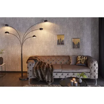 Stojací lampa Moderní stojací lampa - Five Lights, černá