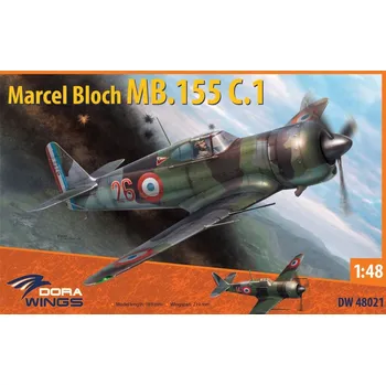 Plastikový model Dora Wings 1:48 Marcel-Bloch MB.155С.1