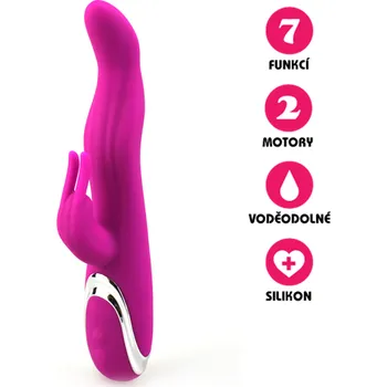 Vibrátor VšeNaSex.cz Silikonový vibrátor Naughty G-Spot Rabbit