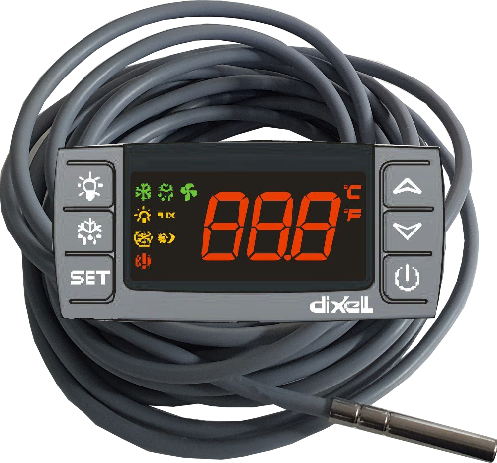 Termostat dig. TS elektronický DIXELL + čidlo 6m (řízené kvašení a vymražování moštů)