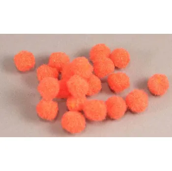 Bambulky - více barev - průměr 1 cm 1 cm oranžová