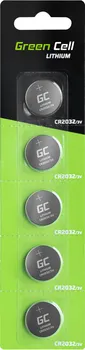 Článková baterie Green Cell Lithium CR2032 5 ks