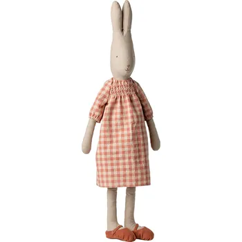 Hračka Maileg Zajíček v kostkovaných šatech, Size 5 Maileg Rabbit Size 5 Dress
