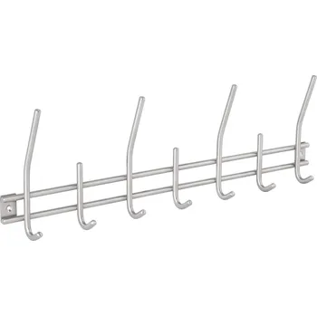 Věšák Walteco Věšáková lišta 540x165mm, 7 háčků, nerez, 5 ks