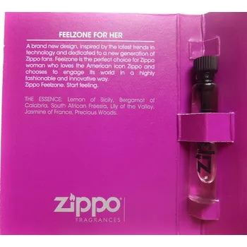 Zippo Fragrances Zippo Feelzone, Vzorka vone Pre ženy + Vzorek vůně zadarmo pri veľkej objednávke