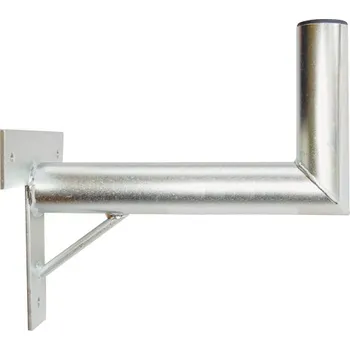 Anténní držák Anténní držák 35cm na zeď se vzpěrou, trubka 42/2mm, výška 16cm žár.