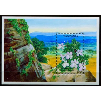 Poštovní známka (1993) MiNr. 1627, Block 229 ** - Tanzánie - Květiny