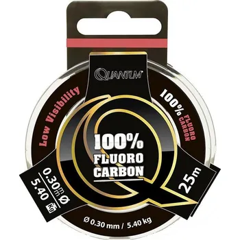 Quantum Fluocarbon 0,35mm Predator 25m 7,00kg transparent