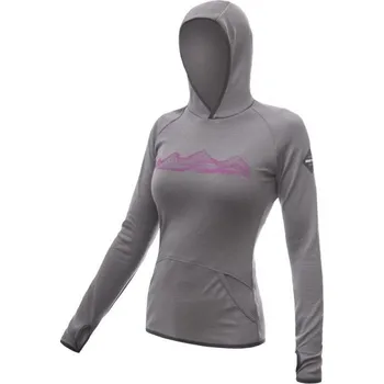 Dámská mikina Mikina dámská SENSOR MERINO UPPER MOUNTAINS, šedá Velikost: M