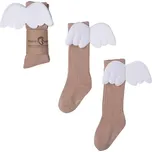 Mama's Feet Dětské podkolenky s křidélky Beige Angels béžové Velikost: 1-3 roky