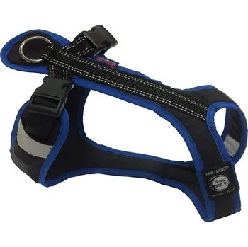 Postroj pro psa Postroj SHORT černo-modrý varianta MINI II.