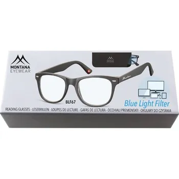 Počítačové brýle MONTANA EYEWEAR Brýle na počítač BLF BOX 67 BLACK bez dioptrií