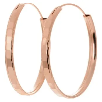 Náušnice Stříbrné pozlacené náušnice kruhy 30 mm STNAU1260F