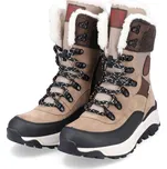 RIEKER - REVOLUTION Kotníková kožená obuv s texovou membránou W0066-64 Rieker-R béžová Barva: beige kombi, Velikost: 39