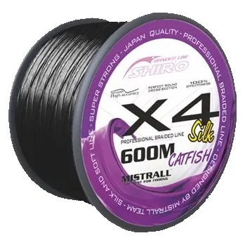 Mistrall šňůra X4 Black catfish 0,80mm 600m černá-MZM3483080