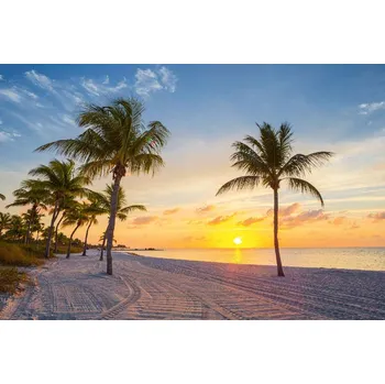 Fototapeta DIMEX | Vliesová fototapeta Pláž Smathers MS-5-1768 | 375 x 250 cm| zelená, modrá, žlutá, šedá + Vliesová fototapeta na stěnu DIMEX Pláž Smathers MS51768 v rozměru 375 x 250 cm + lepidlo zdarma