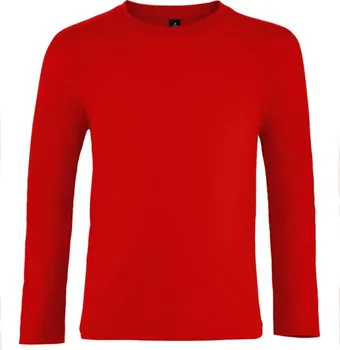 Dívčí tričko Sol's Imperial tričko s dlouhými rukávy červené 118-128