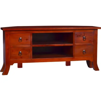 TV stolek klasický 100 x 40 x 45 cm hnědý mahagon Televizní stolek TV stolek klasický 100 x 40 x 45 cm hnědý mahagon