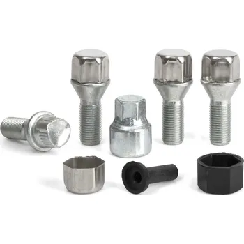 Šroubek na kolo Pojistné bezpečnostní šrouby M14x1,5x30 kužel, klíč 17, SICURIT BN430