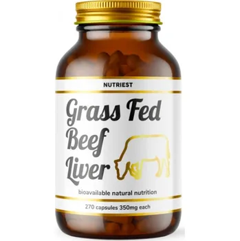 Speciální výživa Nutriest grass-fed lyofilizovaná bio hovězí játra v kapslích 240 kapslí