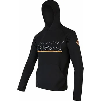 Pánská mikina Mikina pánská SENSOR MERINO UPPER RJ, černá Velikost: M