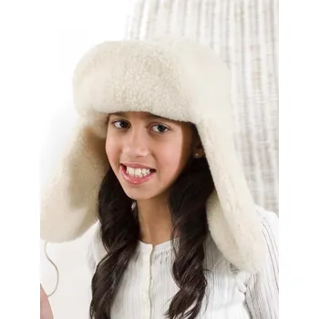 Čepice Dětská beranice z ovčí vlny bílá 50-56, Barevné varianty Bílá, Velikosti 52 200-100-00005