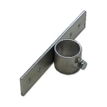 Držák stožáru o průměru 60mm, bez odsazení s delším pásem