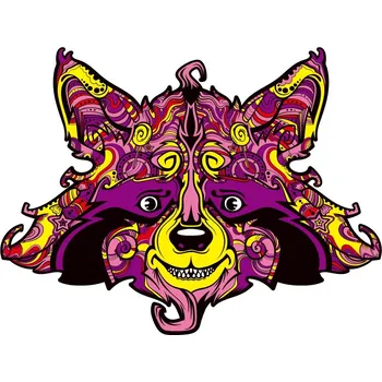 3D puzzle Dřevěné puzzle Raccoon/M