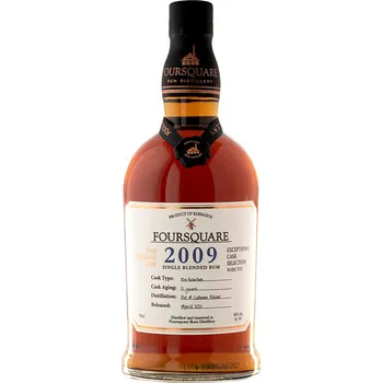 Likér Foursquare 2009 Cask Strength 12 Year Old 0,7 l 60 %