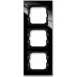 Busch-axcent 2CKA001754A4802 Rámeček trojnásobný, pro vodorovnou i svislou montáž, černé sklo, ABB